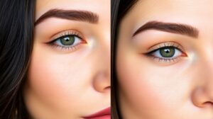 brow lamination vs henna
