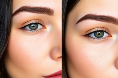 brow lamination vs henna